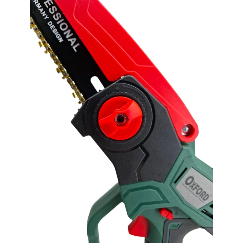 motosega a batteria lubrificata barra da 8" due batterie 21V reali elettrosega