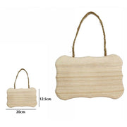 Trade Shop - Decorazione In Legno Decoupage Da Appendere Con Corda Insegna 20 X 12.5 Cm 68097 -