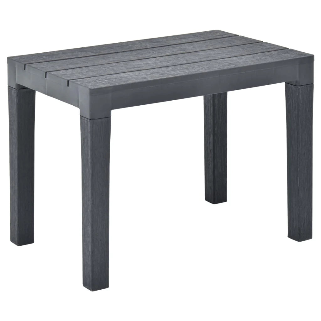 Panca da giardino mobili da esterno per patio terrazze da giardino 2 pezzi plastica antracite 02_0011849