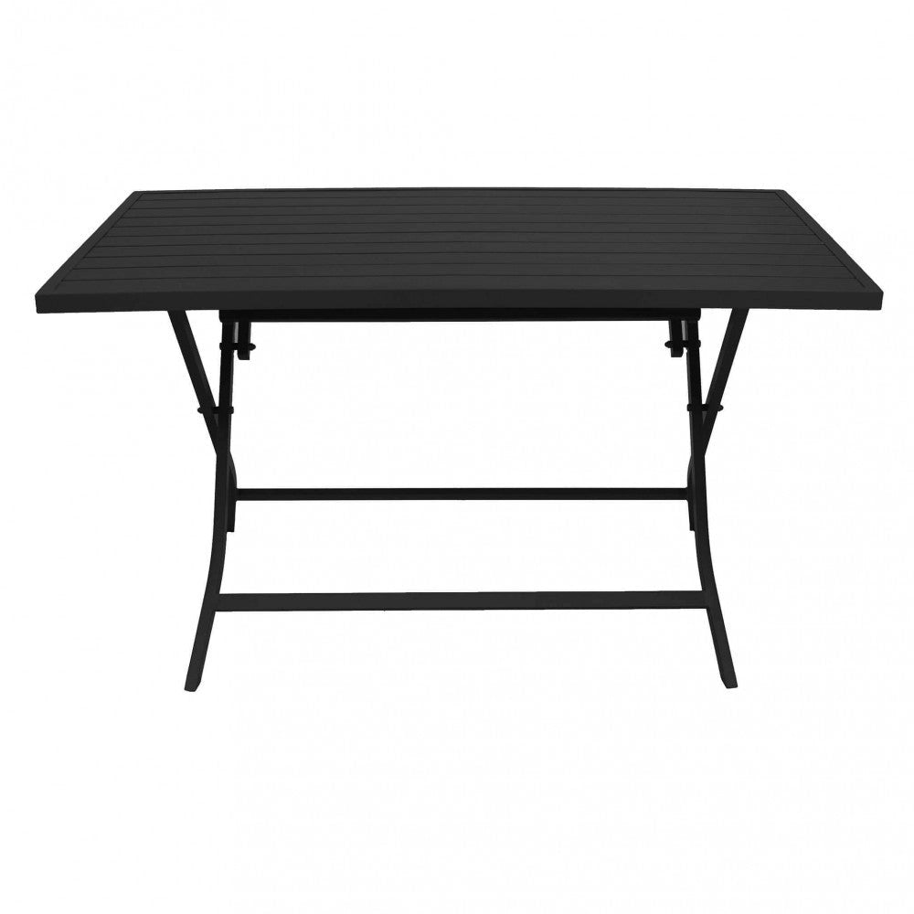 Tavolo Alabama 130x77x73 h cm in Alluminio Antracite