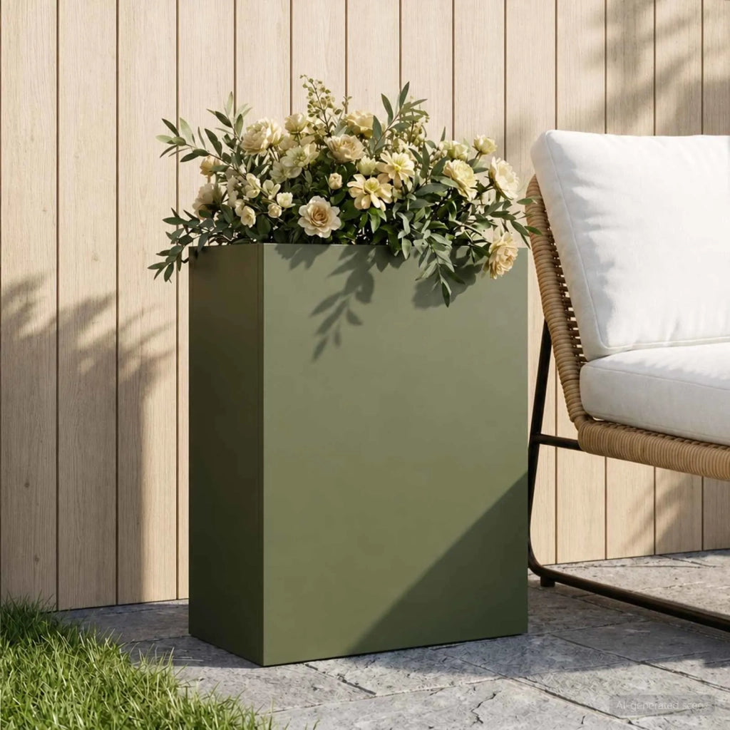 Vaso da giardino Verde Oliva 40 x 20 x 40 cm 8005406
