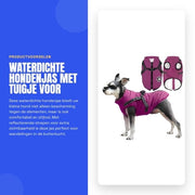 Abbigliamento per cani impermeabile - Abbigliamento per cani con cintura - Strisce riflettenti - Lavabile in macchina - Duraturo - Progettazione minimalista - Abbigliamento per cani