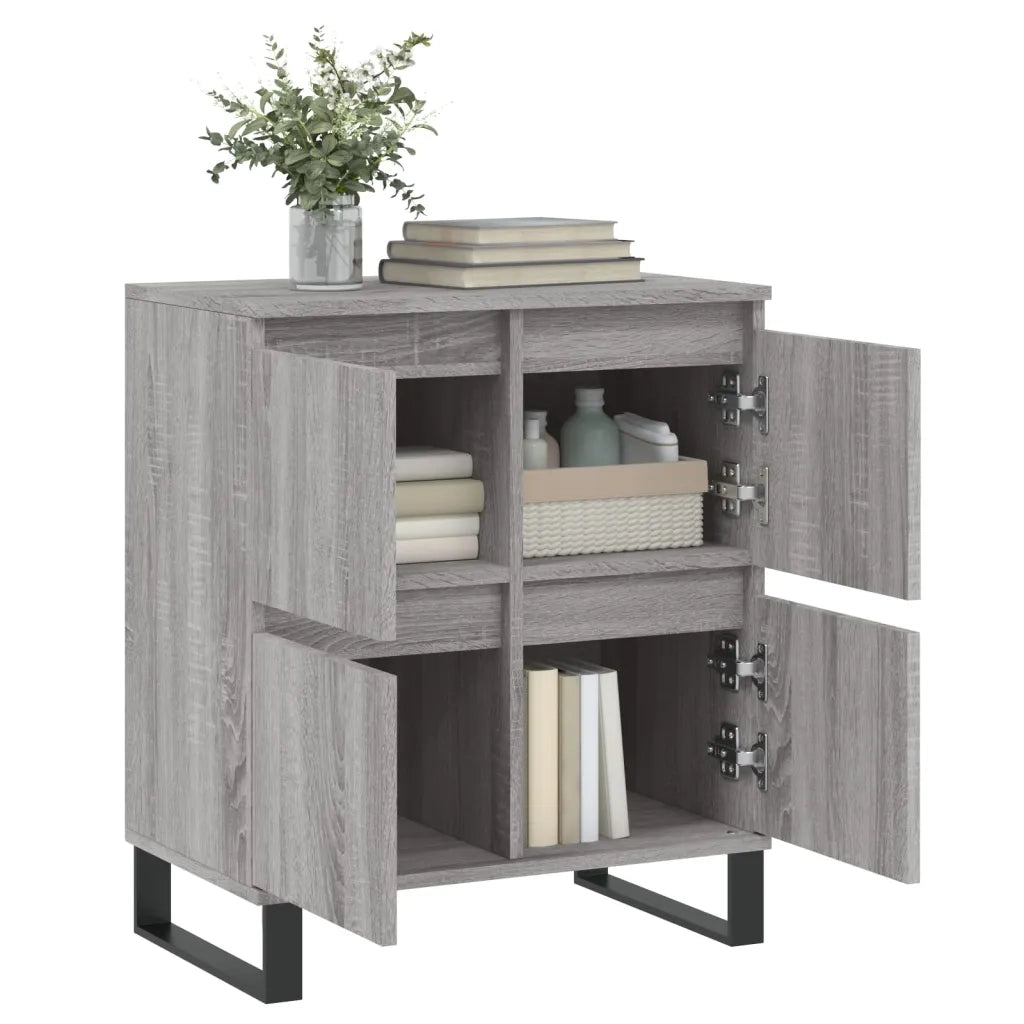 Credenza Grigio Sonoma 60x35x70 cm in Legno Multistrato 831226