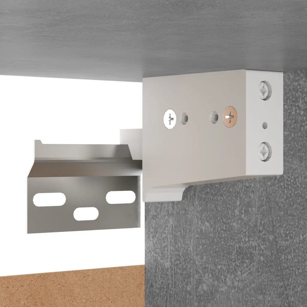 Set di Mobili Porta TV 8 pz Grigio Cemento in Legno Multistrato 3079068