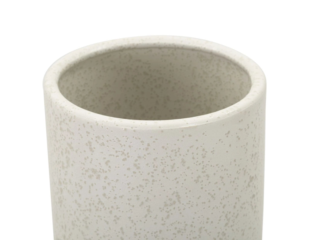 Vaso Ceramica Bubbles Ø15,5x41 cm in Ceramica Crema