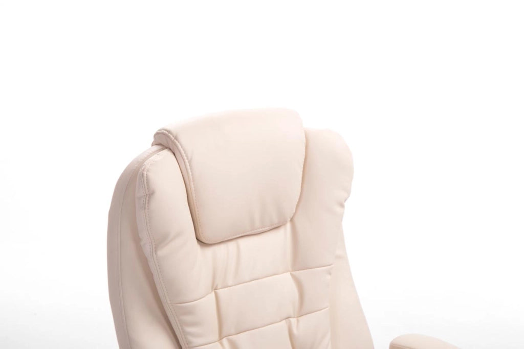 Sedia da ufficio Thor in similpelle crema