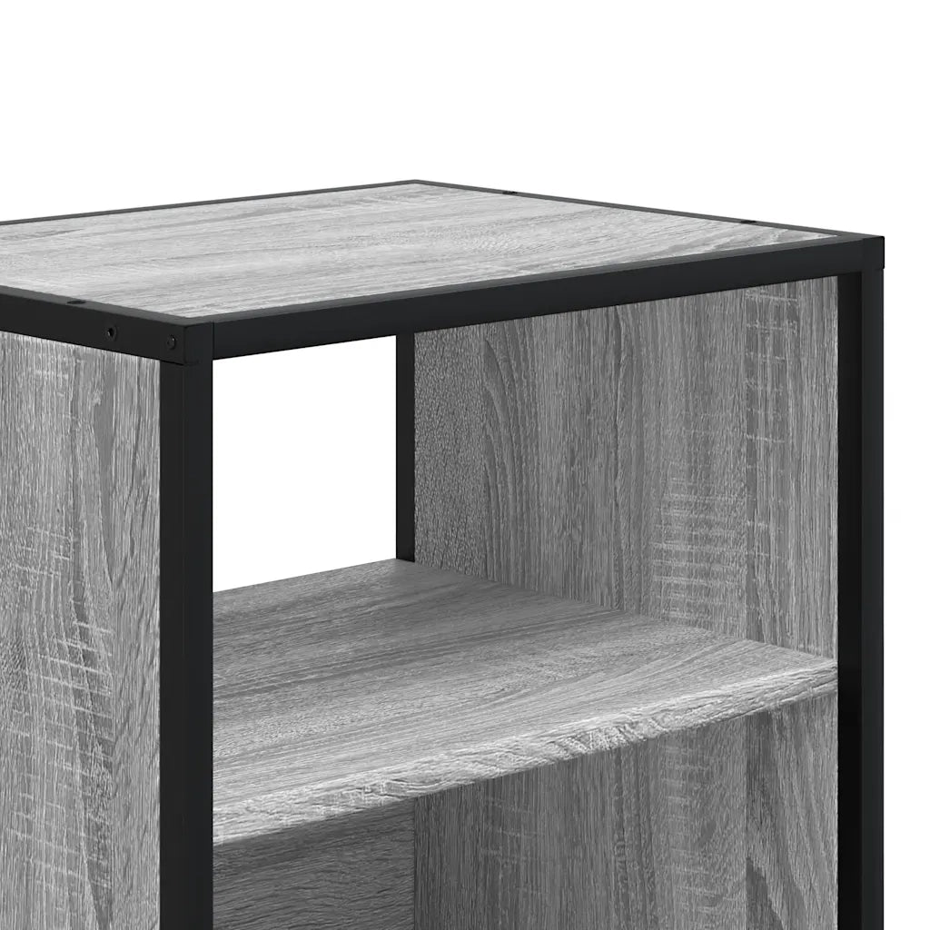 Set di 2 Comodini | Armadio da Notte | Mobiletto da notte a Muro Grigio Sonoma 40x31x39,5 cm