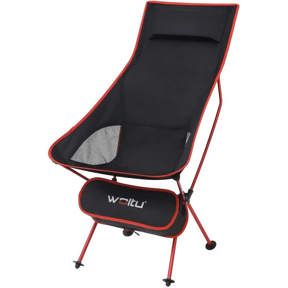 Trade Shop - Sedia Pieghevole Da Campeggio Pesca Impermeabile Portatile Carico 140kg Tessuto -