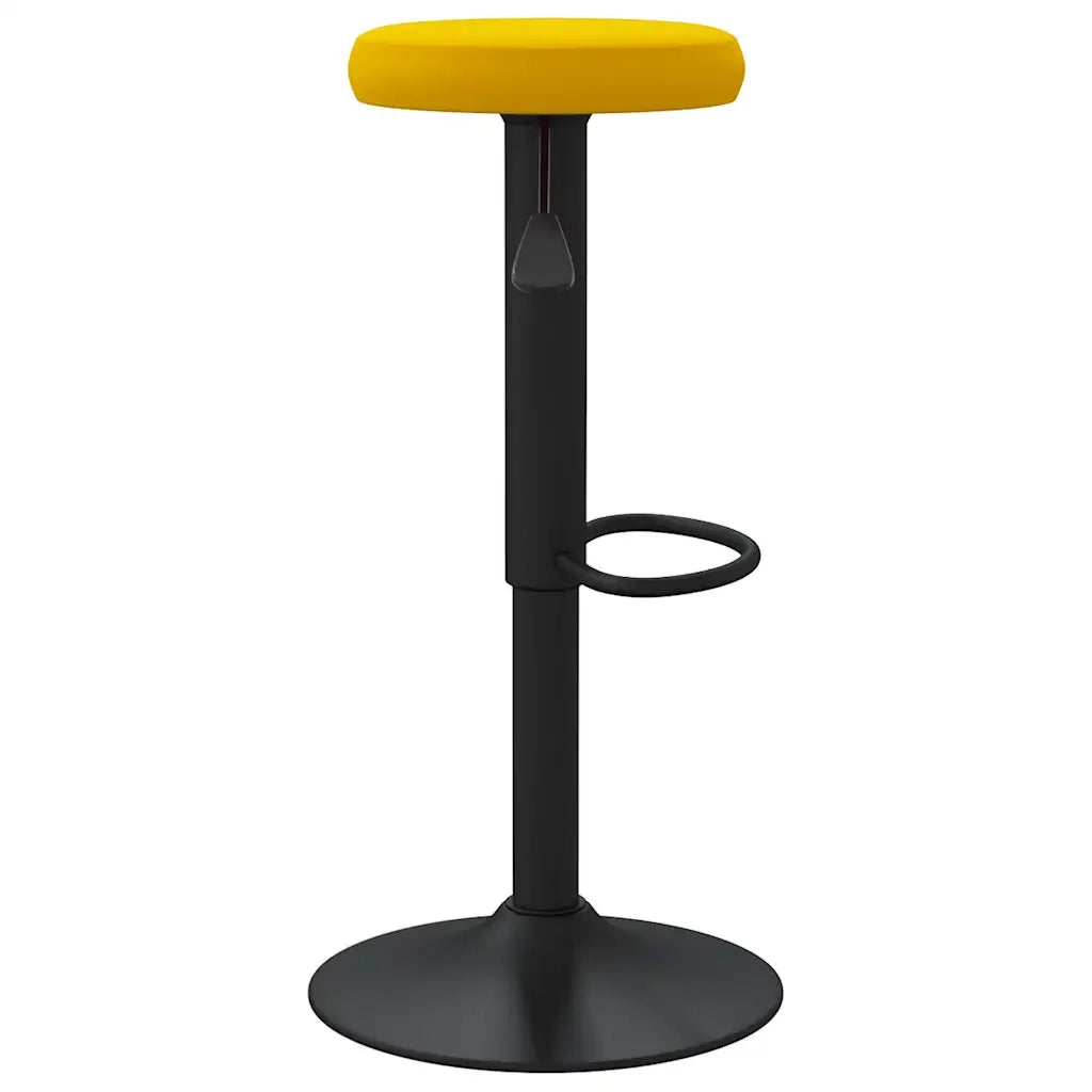 Sgabelli da Bar 2 pz Giallo Senape in Velluto 333150