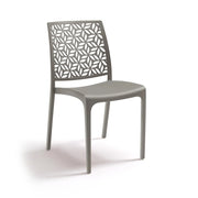 SEDIA NINFA 46X57XH81CM TAUPE IN POLIPROPILENE.