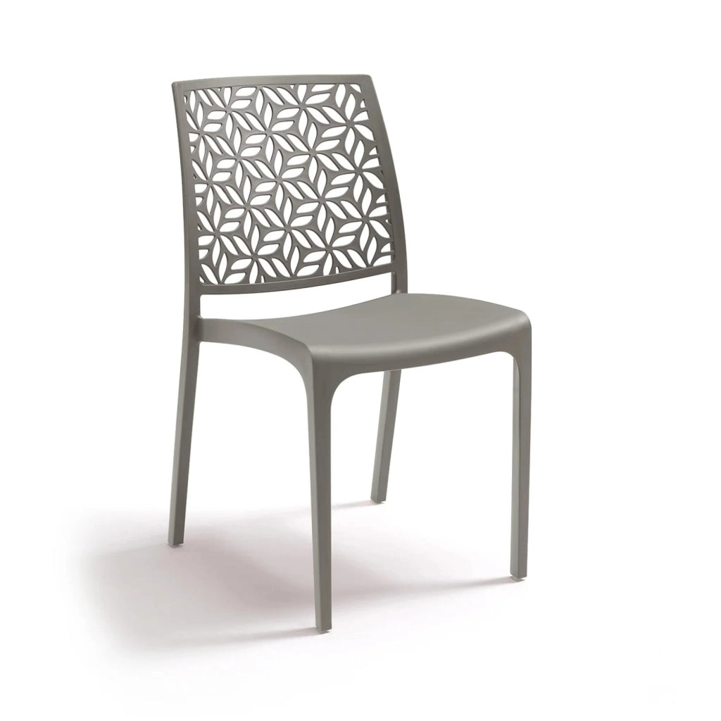 SEDIA NINFA 46X57XH81CM TAUPE IN POLIPROPILENE.