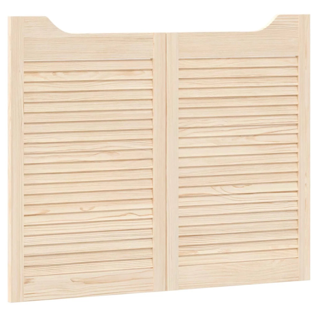 Porte Swing 2 pcs Naturale Legno Massello di Pino 42047168
