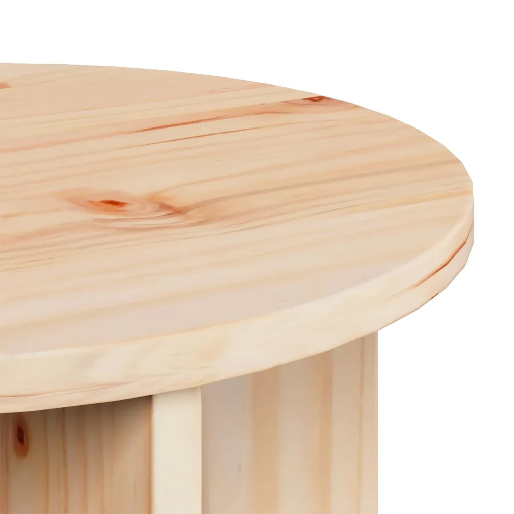Tavolino da salotto 2 pcs Naturale Legno massello di pino 873553