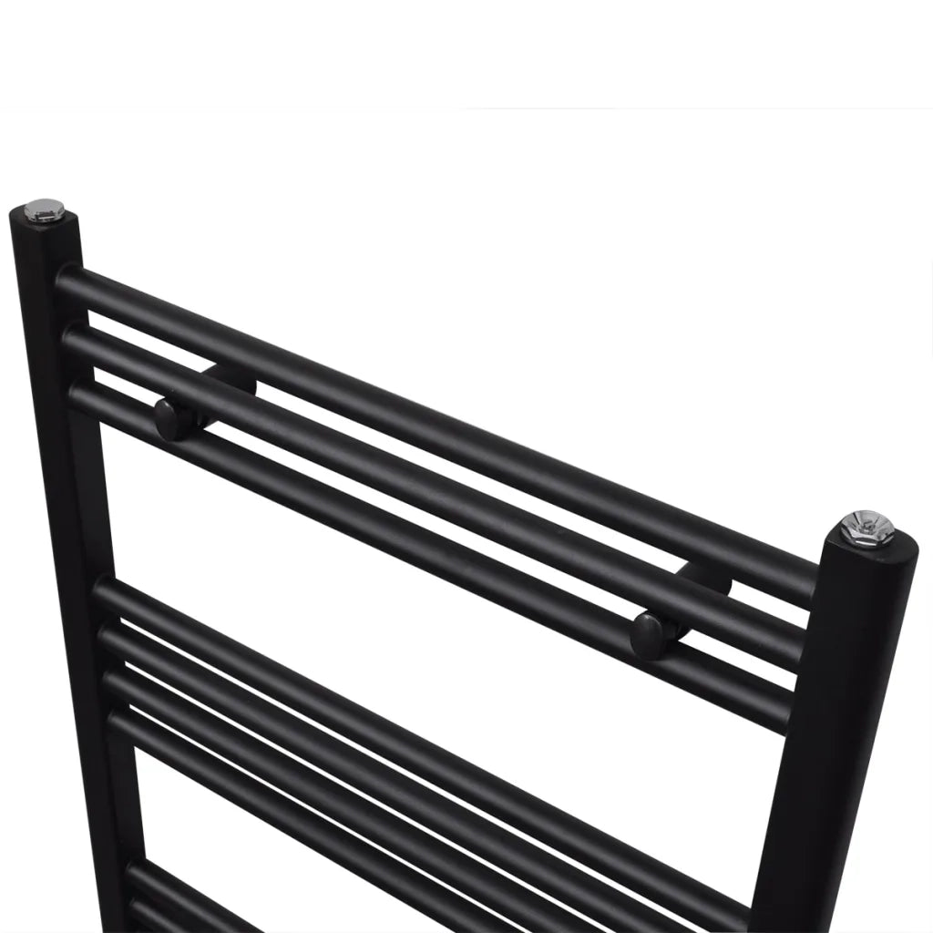 Radiatore Centrale Portasciugamano Dritto Nero 500 x 1160 mm 141907
