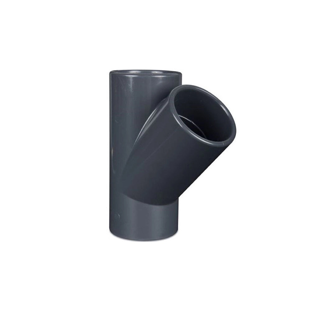 PVC Raccordo Ti 45° ad incollagio Femmina- Ø 20