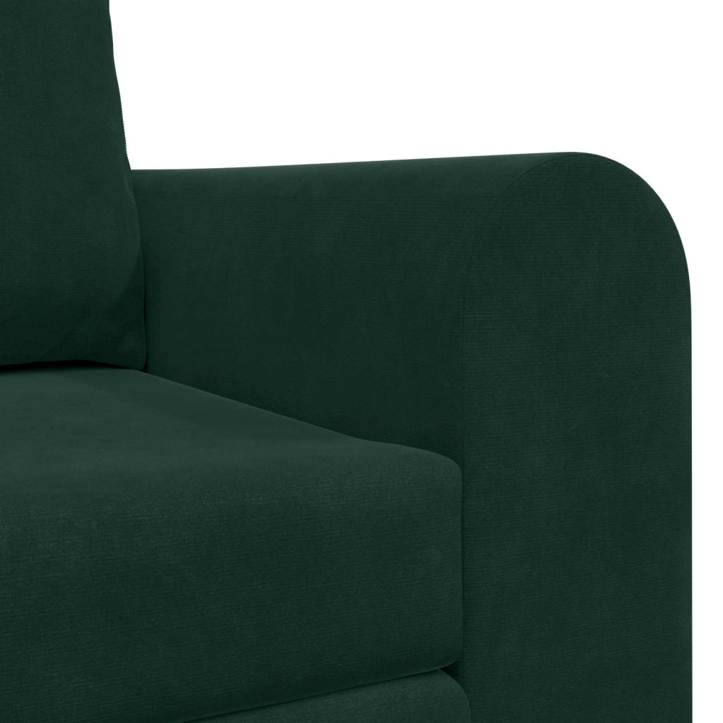 Divano letto Verde Scuro 148 x 71 x 83 cm Velluto 4106686