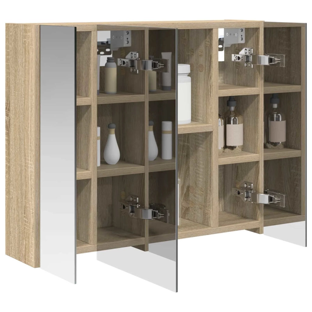 Mobiletto per specchio da bagno Rovere Sonoma 60 x 14,5 x 50 cm 889073