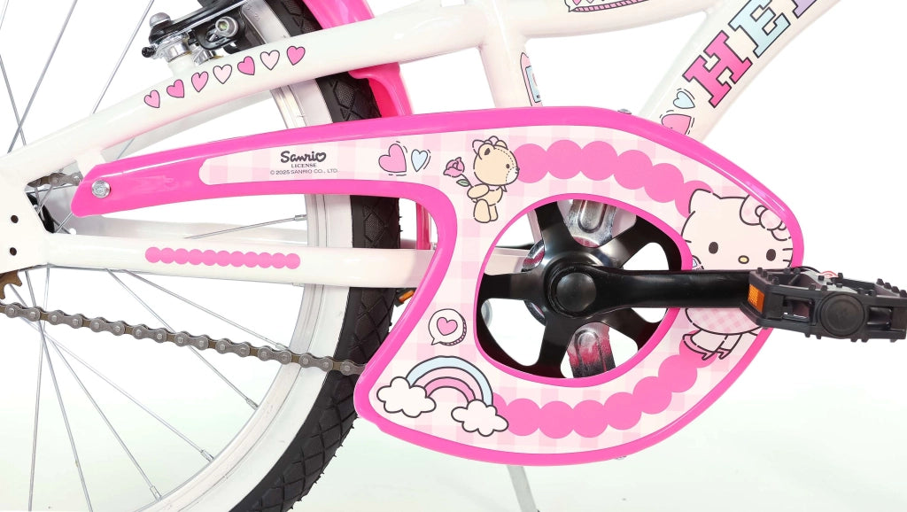 HELLO KITTY 20", bicicletta per bambini, bici bambina, adatta a bambini tra i 6 e i 10 anni, per altezza tra 120 e 155 c