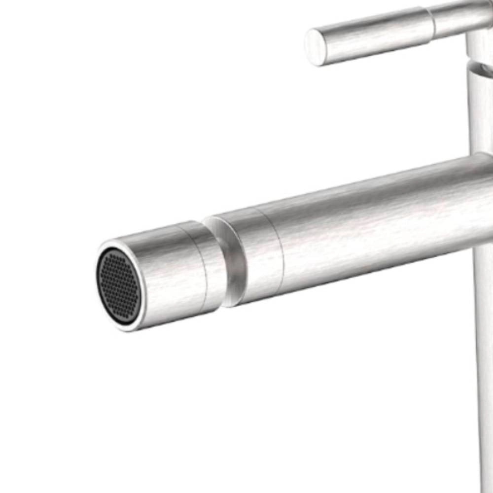 Miscelatore per bidet con finitura spazzolata - Serie Antea