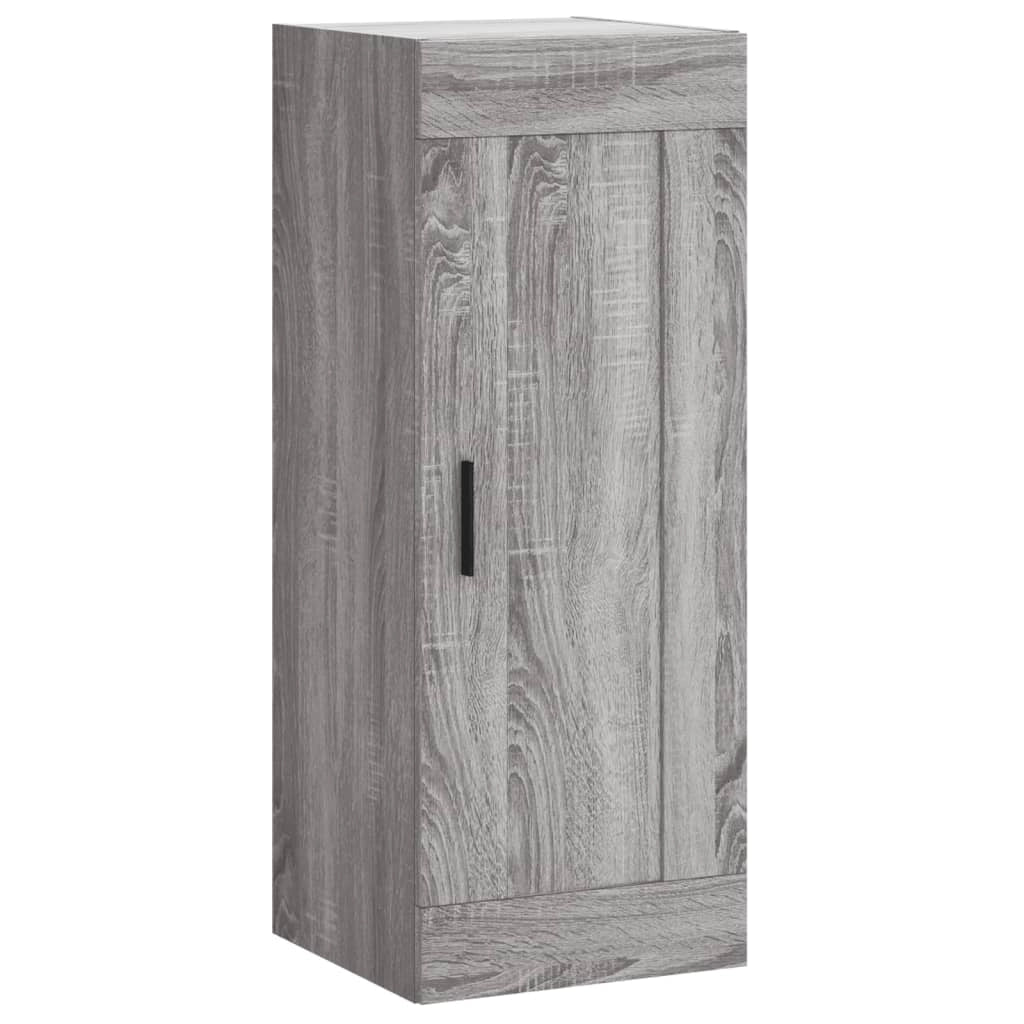 Buffet credenza cassettiera armadio mobile contenitore organizer cucina soggiorno salotto rovere Sonoma alto 34,5 x 34 x 180 cm legno ingegnerizzato grigio 02_0035239