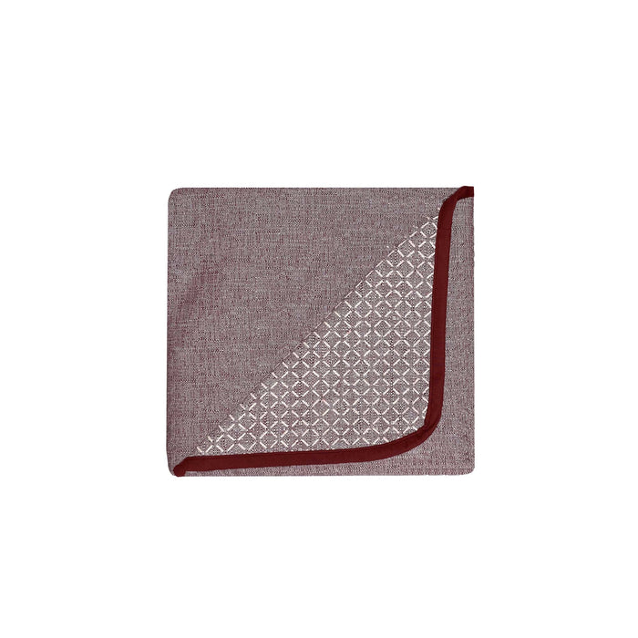 Copridivano con Copri Braccioli Seduta 125 cm in Poliestere Bordeaux