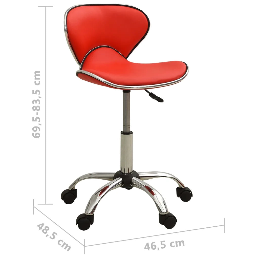 Sgabello da Salone Spa Rosso in Similpelle CFW7883269
