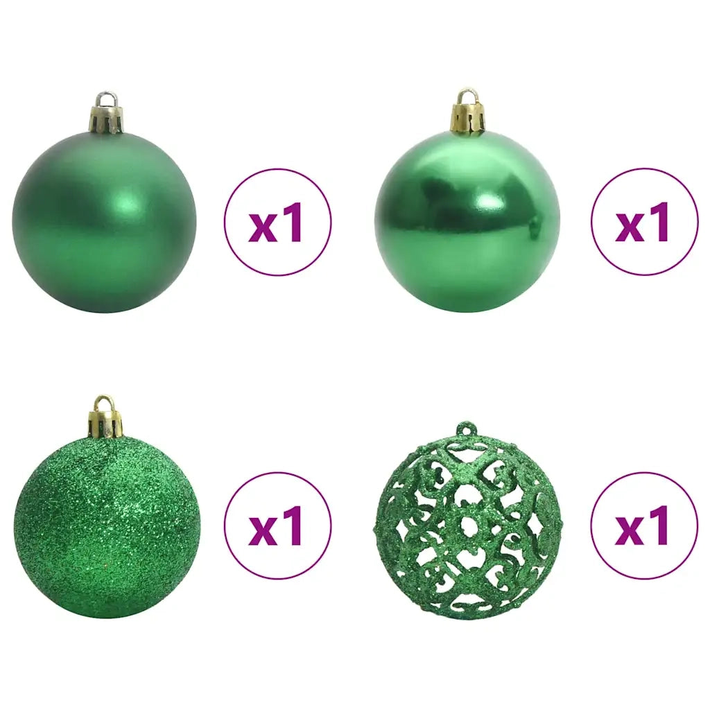 Albero di Natale artificiale con 150 LED Verde 120 cm 3395004