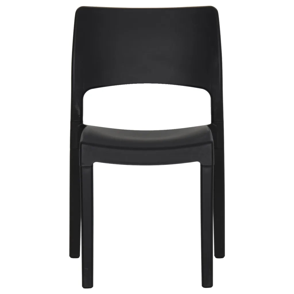 Sedie da Giardino 2 pz in Polipropilene Antracite 317725