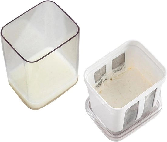 Set di filtrazione per yogurt multifunzionale per la produzione di yogurt greco cremoso e denso - necessario per l'HTML.