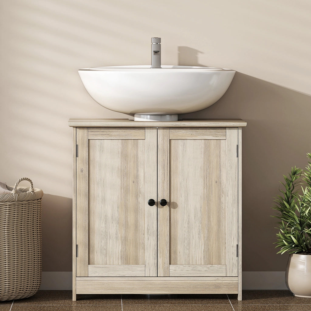 Mobiletto Sottolavabo Bagno ¨C zephmum ¨C Grigio 60x30x60 cm