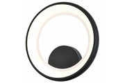 Applique Thea anello nero bianco LED 20W 4000K Reality