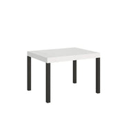Tavolo allungabile 120/204x80 cm Everyday colore bianco frassino gambe antracite