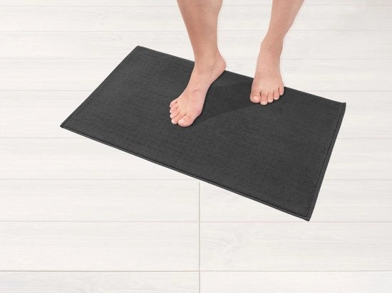 Matte antislip in cotone 100% da 43x61 cm per bagno e toilette, assorbente, rapido asciugamento, lavabile