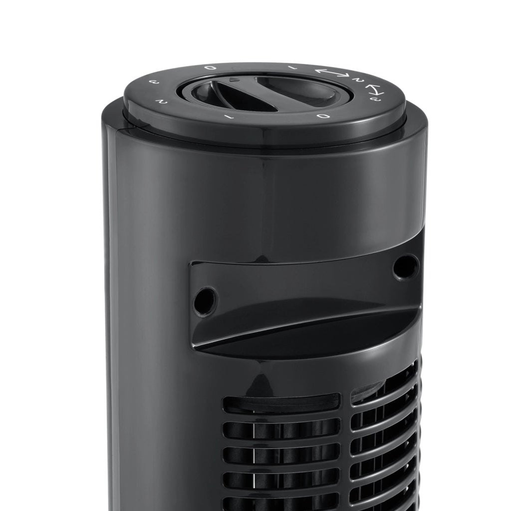 Ventilatore a Torre 73 cm Silenzioso con 3 Velocitá Modalitá Oscillante Motore da 50W - Nero