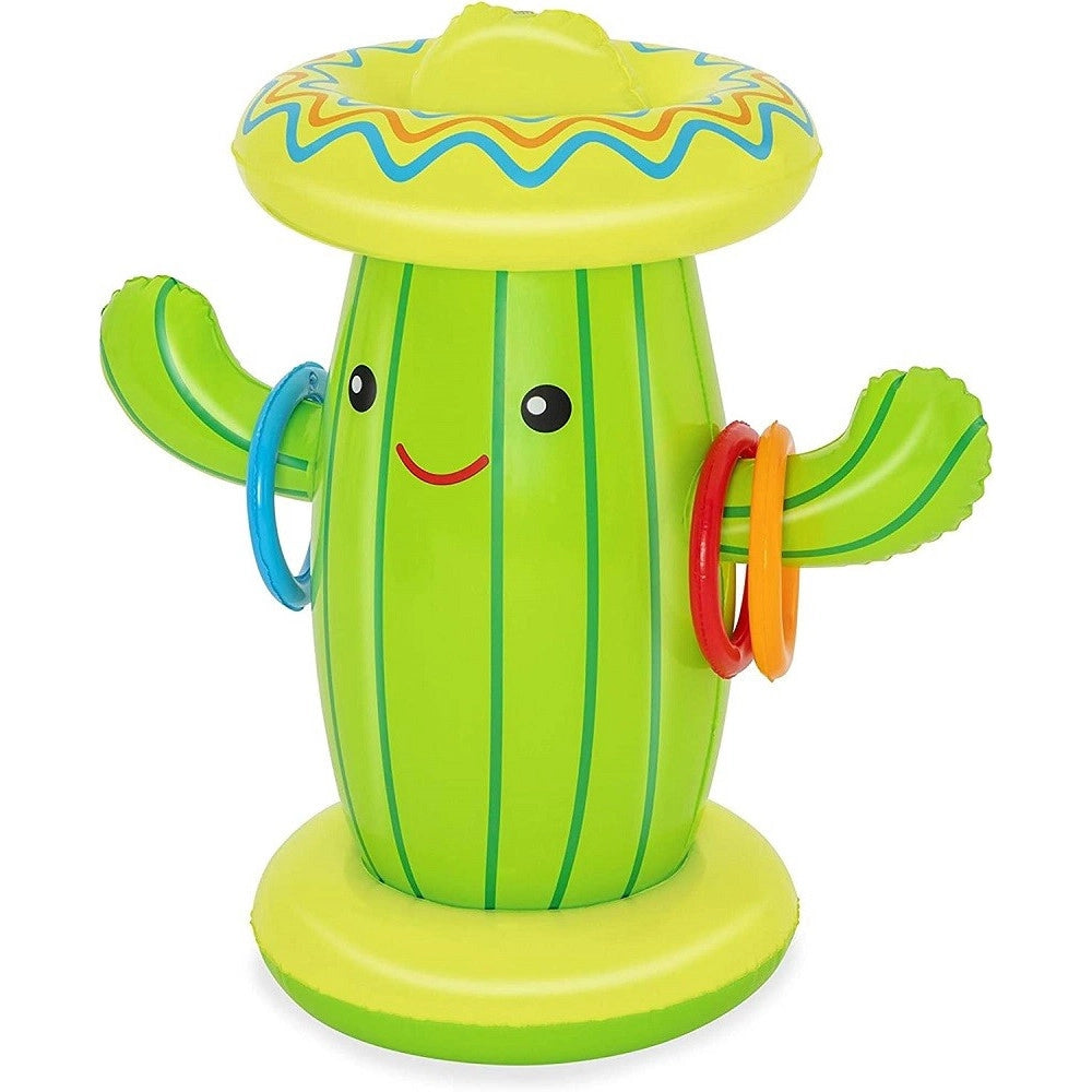 Trade Shop - Gioco Spruzza Acqua A Forma Di Cactus Per Bambini 2 Anni+ 105x60 Cm Estate 52381 -