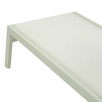 Lettino Prendisole da Giardino 203,5x70xh42,5 cm in Alluminio e Textilene Altamura Bianco