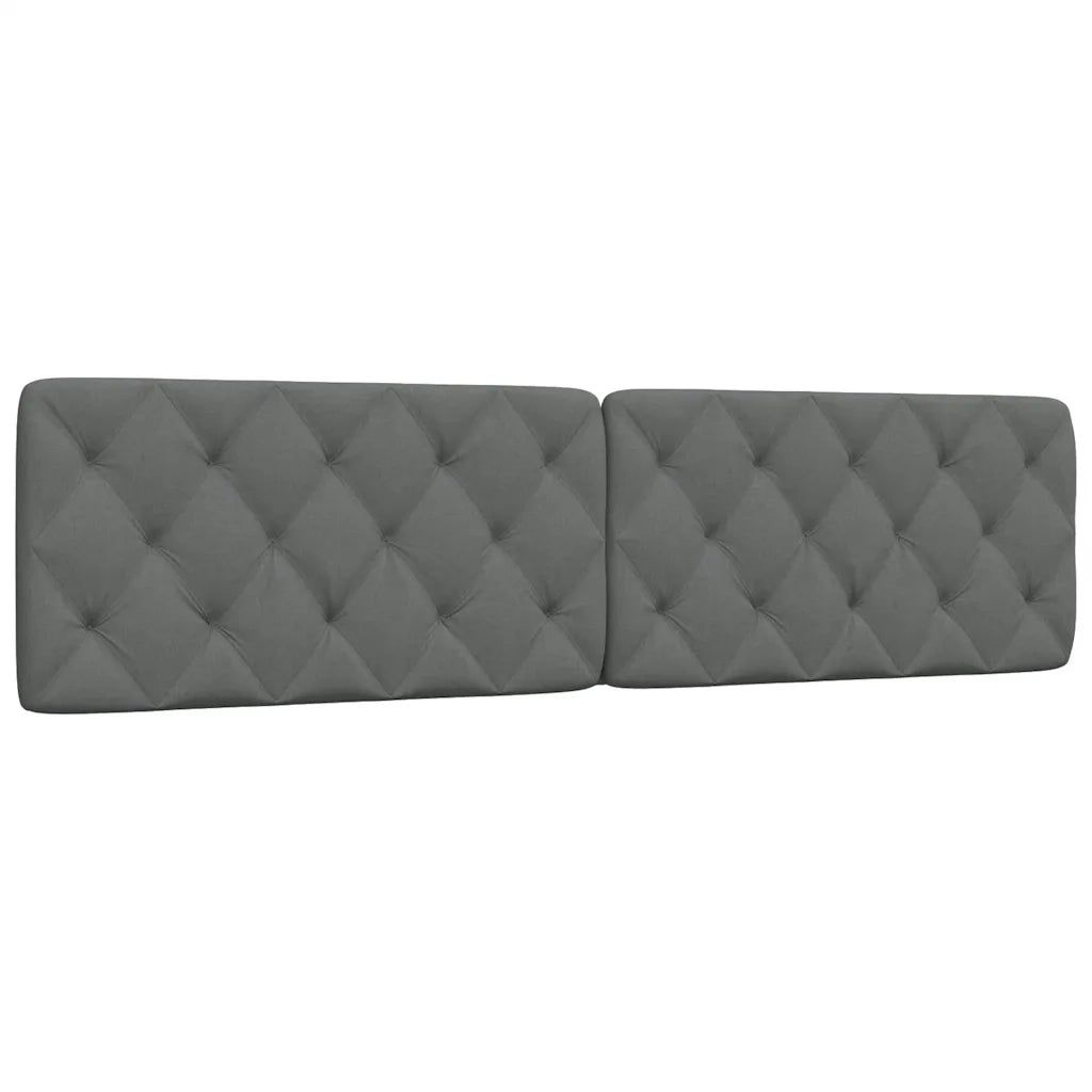 Coussin de tête de lit gris foncé 200 cm tissu