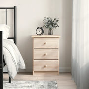 Comodino-Tavolino da notte ALTA 41x35x55,5 cm in Legno Massello di Pino