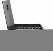 Aquael OptiSet 125 cm81x36x51h senza supporto - acquario in extrachiaro con illuminazione LED Colore: Nero