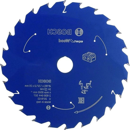 Lama circolare per legno 190 x 30 x 15 mm 48 denti accessorio sega circolare a batteria