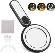Vergrootglas LED con 3 modalità di illuminazione - Touch Switch - 15x ingrandimento alta luminosità - lozione leggera con illuminazione - lettore per anziani bambini - hobby gioiellieri - kit di pulizia per lenti