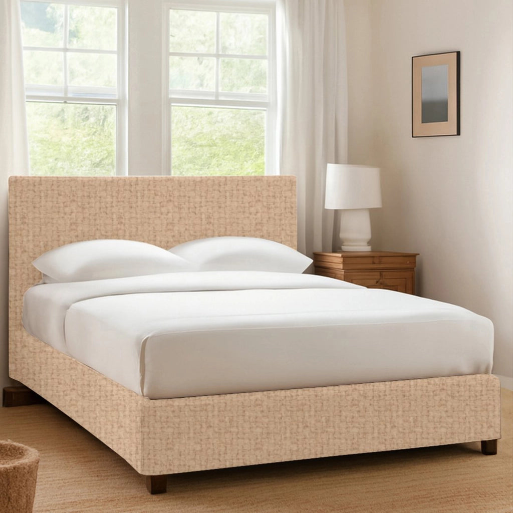 Dagenham, Letto Singolo Sfoderabile Made in Italy, Beige