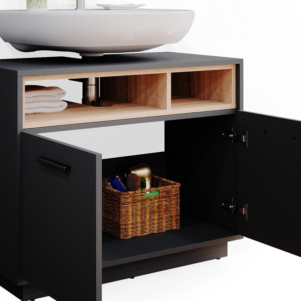 Vicco Mobile sottolavabo per bagno Antracite 80 x 64 cm