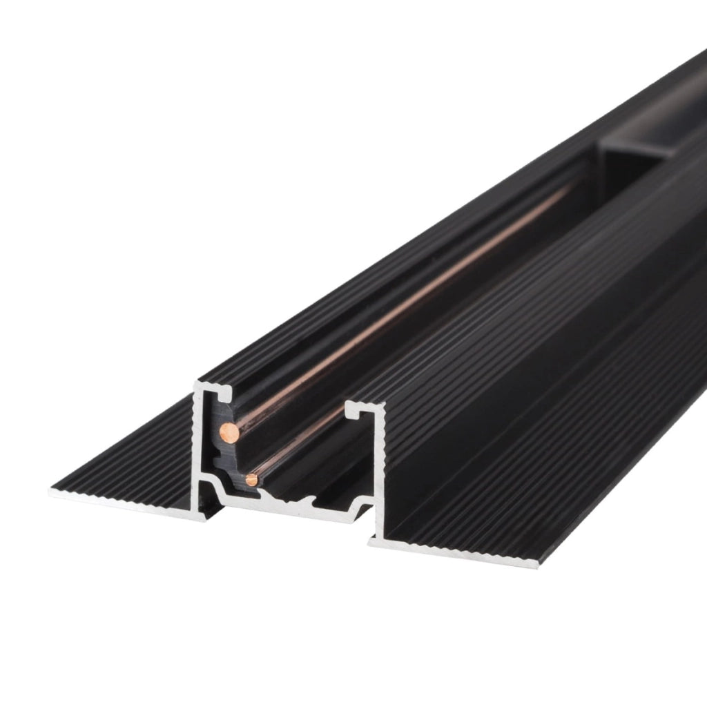 Binario MICRO11 incasso nero cartongesso 2 m Maxlight