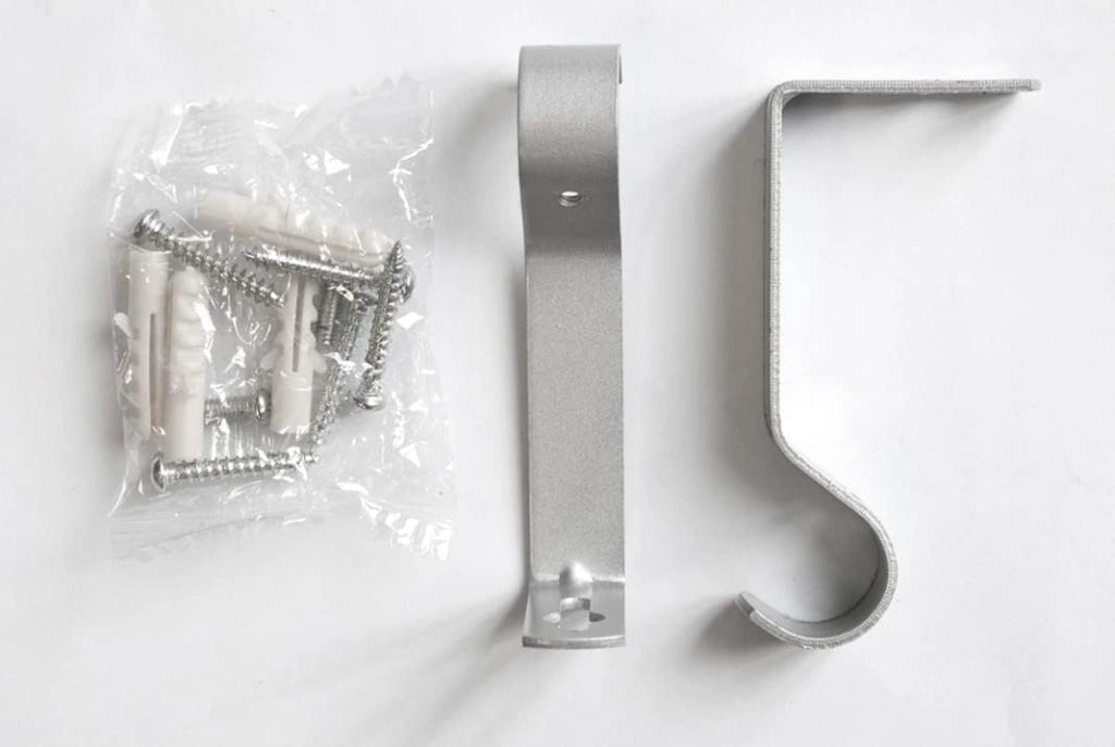 Bastone Tenda Ferro Estendibile 160-300 Asta Scorritenda modello Spirale Grigio