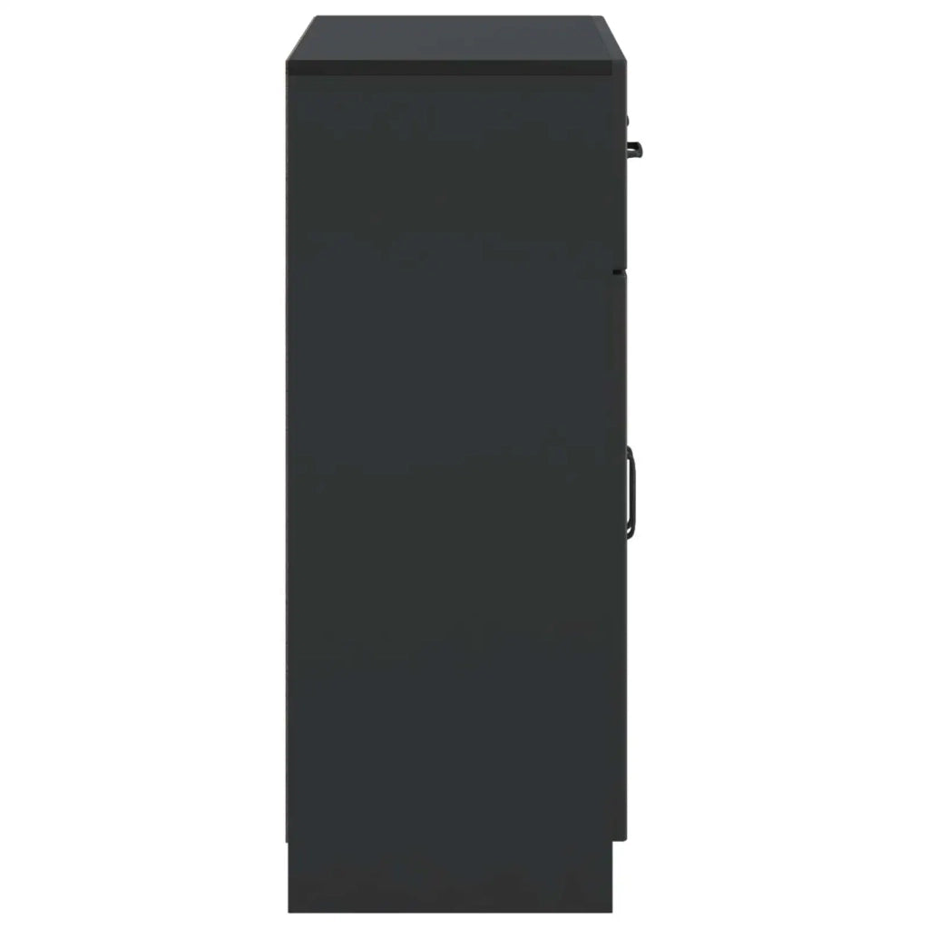 Credenza Nero 66 x 34,5 x 87 cm Legno ingegnerizzato 895786