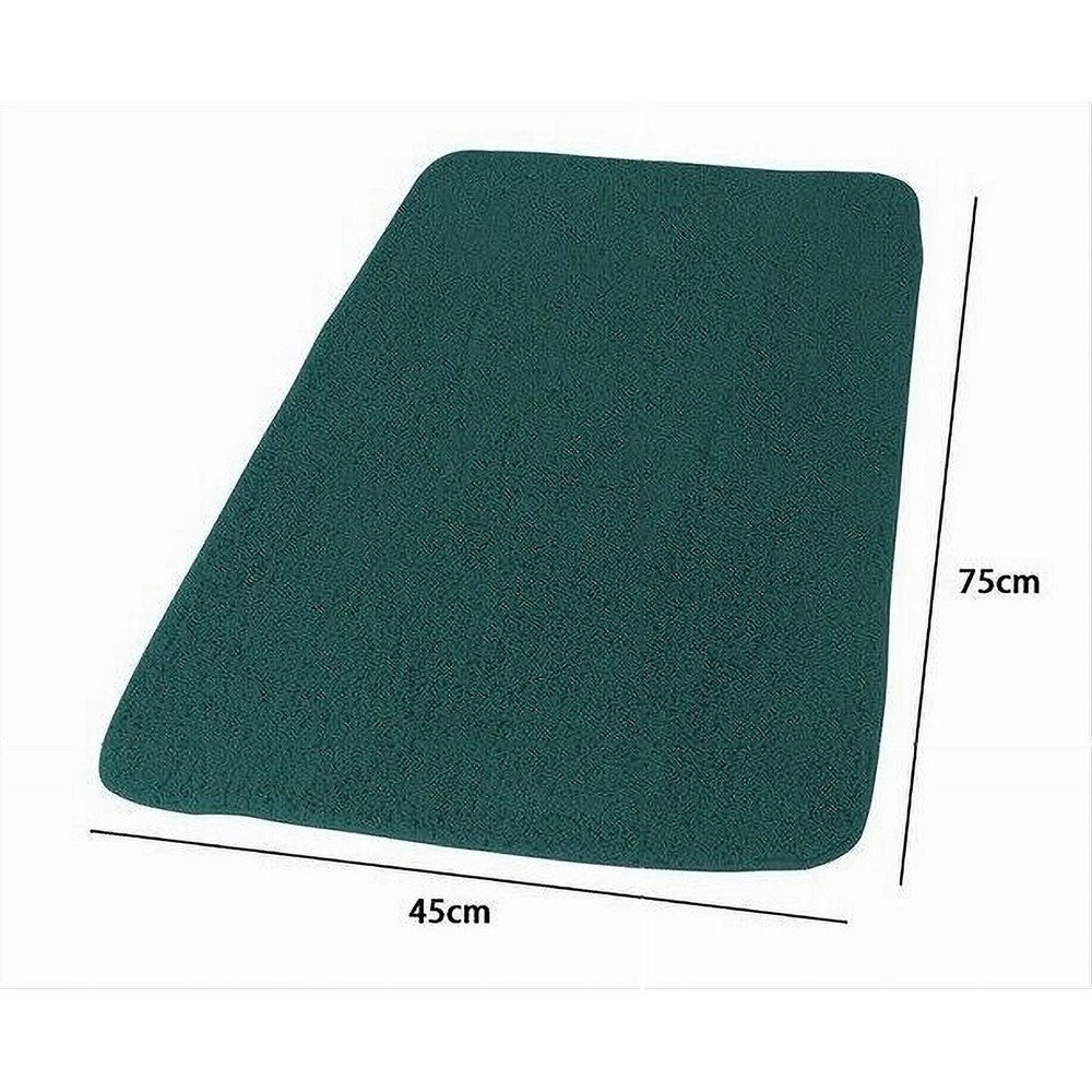 Trade Shop - Tappeto Tappetino In Tessuto Per Arredo Bagno Casa 45 X 75 Cm Colore Verde 69990 -