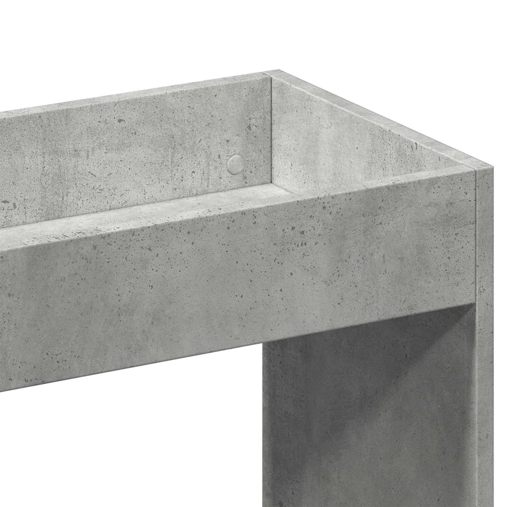 Credenza Grigio Cemento 92x33x140 cm in Legno Multistrato 3309612
