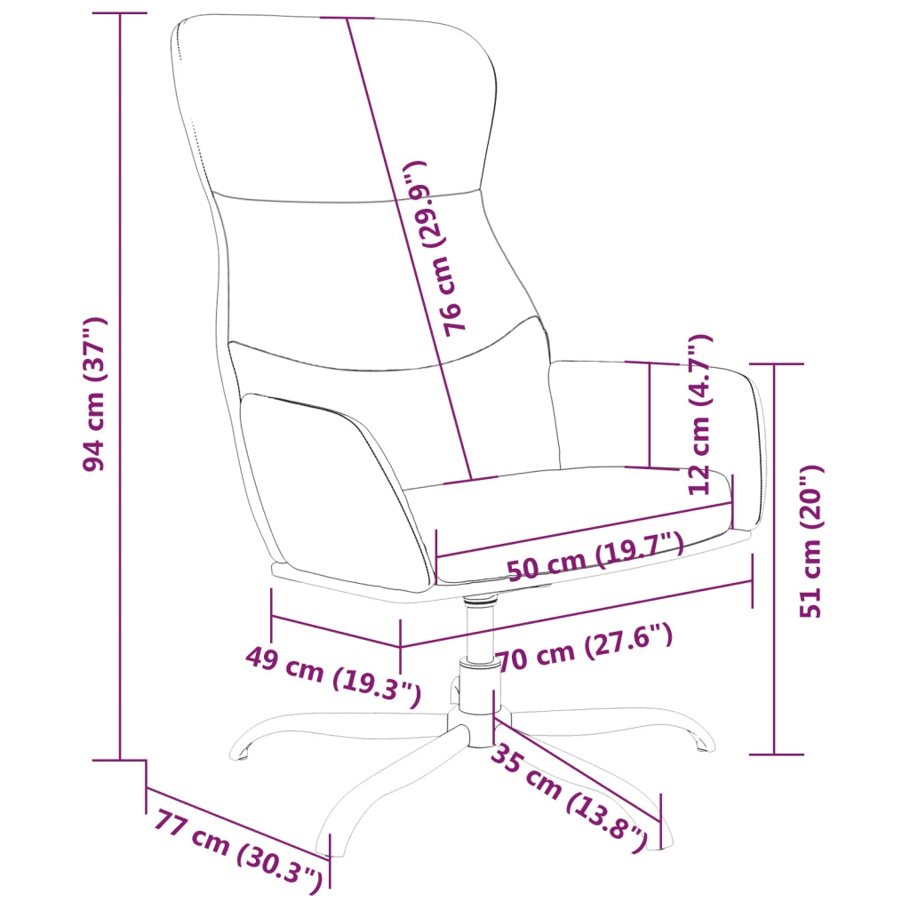 Poltrona | Sedia Relax Grigio Scuro in Tessuto