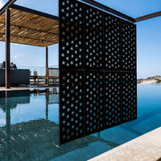 STARFISH - Pannello in PVC traforato - Parasole Colore: nero, Misura: 73x148 cm